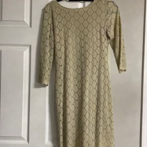 Beige Ronni  Nicole dress